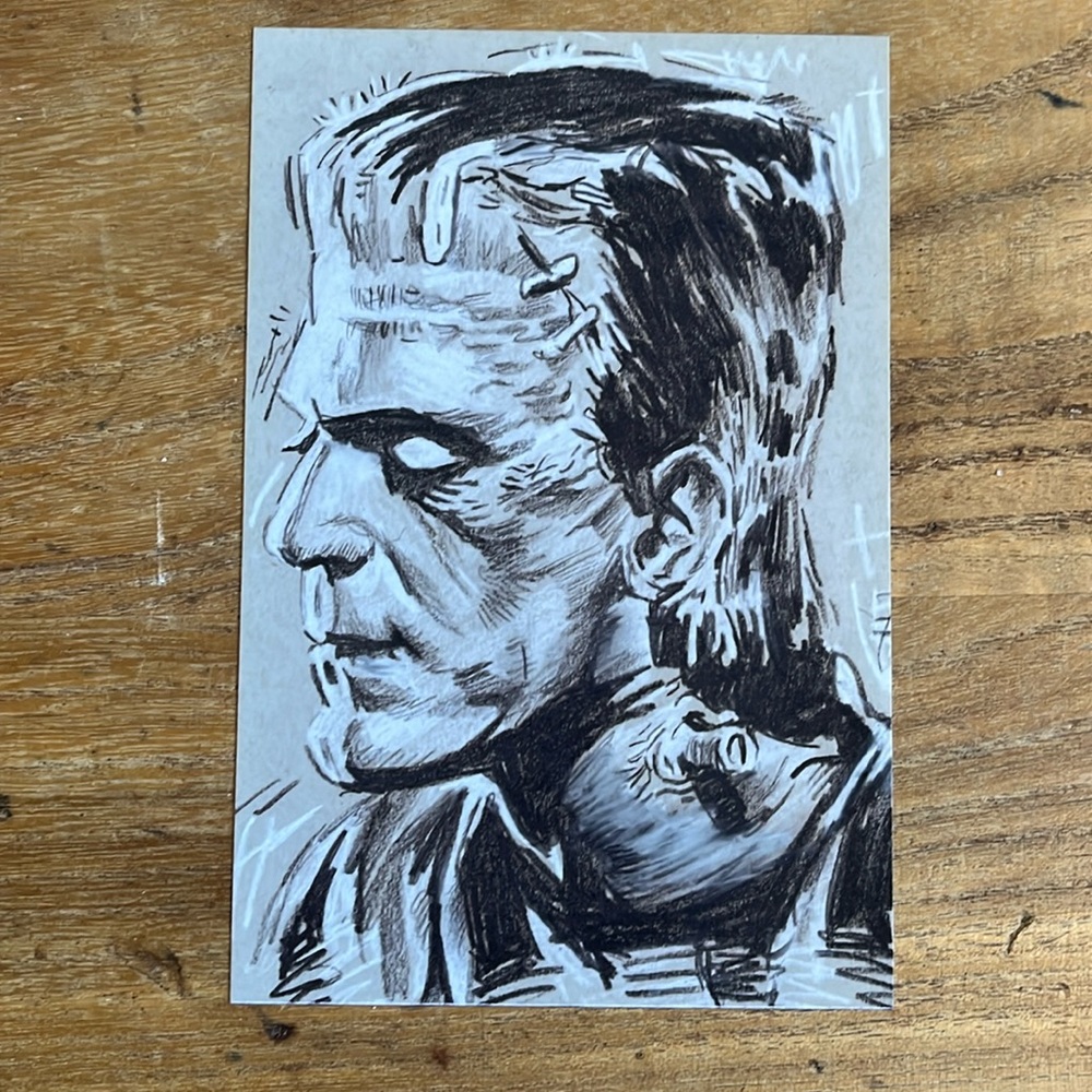 Frankenstein art print 4x6